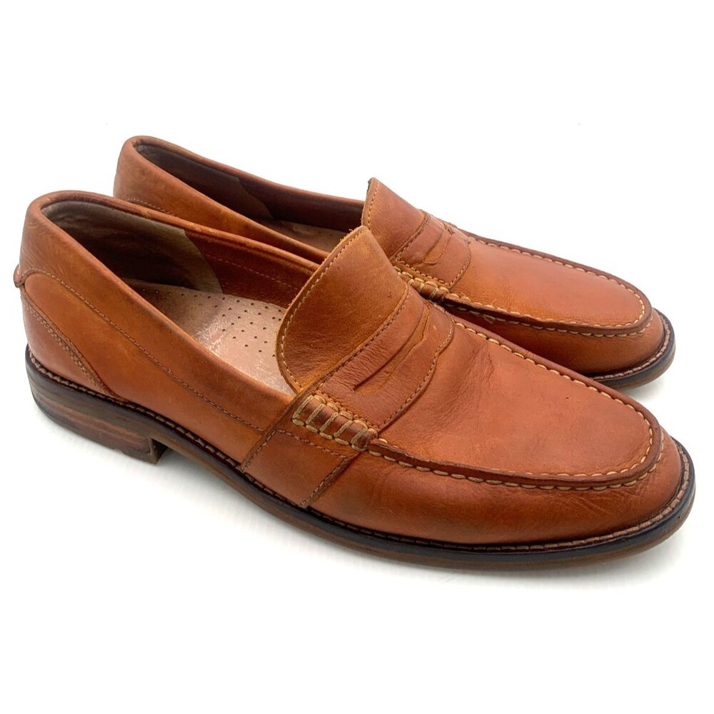 Sperry Top-Sider Essex Penny Loafer Premium Tan Leather Mens Size 10.5 STS 17817
